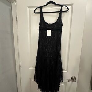 Dirty Laundry Black Lace Asymmetrical Dress